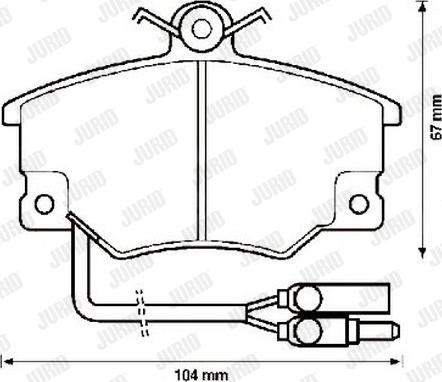 Jurid 571452J - Bremsbelagsatz, Scheibenbremse alexcarstop-ersatzteile.com