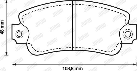 Jurid 571464D - Bremsbelagsatz, Scheibenbremse alexcarstop-ersatzteile.com