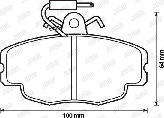 Jurid 571405D - Bremsbelagsatz, Scheibenbremse alexcarstop-ersatzteile.com