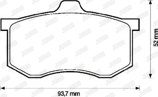 Jurid 571403J - Bremsbelagsatz, Scheibenbremse alexcarstop-ersatzteile.com