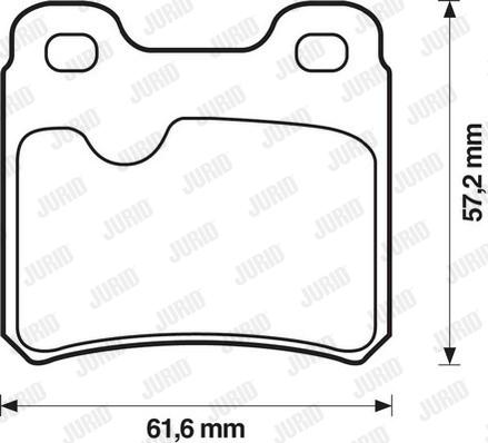 Jurid 571407D - Bremsbelagsatz, Scheibenbremse alexcarstop-ersatzteile.com