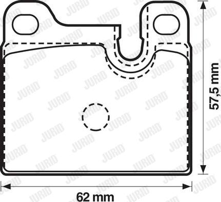 Jurid 571488J - Bremsbelagsatz, Scheibenbremse alexcarstop-ersatzteile.com