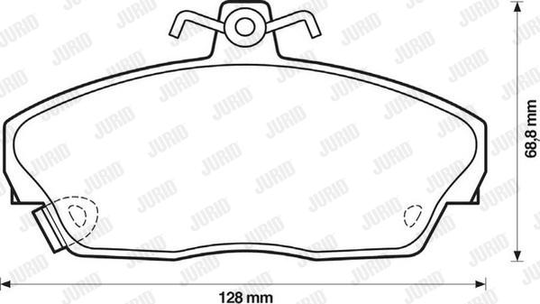 Jurid 571438D - Bremsbelagsatz, Scheibenbremse alexcarstop-ersatzteile.com