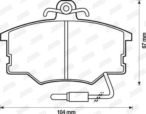 Jurid 571426D - Bremsbelagsatz, Scheibenbremse alexcarstop-ersatzteile.com