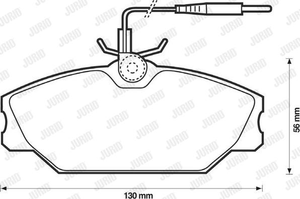 Jurid 571476D - Bremsbelagsatz, Scheibenbremse alexcarstop-ersatzteile.com