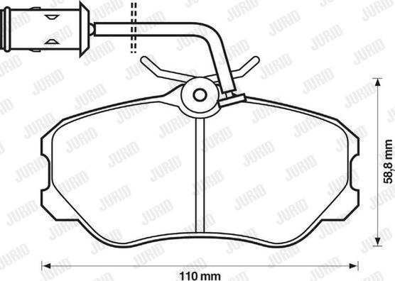 Jurid 571471J - Bremsbelagsatz, Scheibenbremse alexcarstop-ersatzteile.com