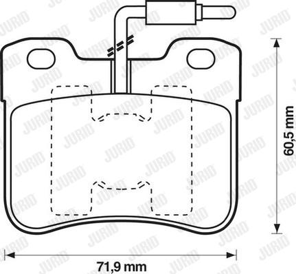 Jurid 571473J - Bremsbelagsatz, Scheibenbremse alexcarstop-ersatzteile.com