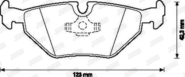 Jurid 571546J - Bremsbelagsatz, Scheibenbremse alexcarstop-ersatzteile.com