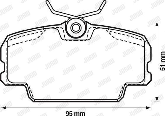 Jurid 571559J - Bremsbelagsatz, Scheibenbremse alexcarstop-ersatzteile.com