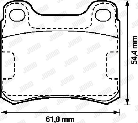 Jurid 571555J - Bremsbelagsatz, Scheibenbremse alexcarstop-ersatzteile.com