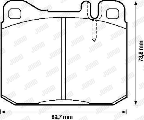 Jurid 571552J - Bremsbelagsatz, Scheibenbremse alexcarstop-ersatzteile.com