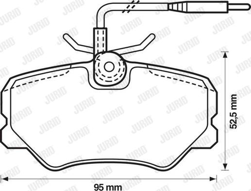 Jurid 571510J - Bremsbelagsatz, Scheibenbremse alexcarstop-ersatzteile.com