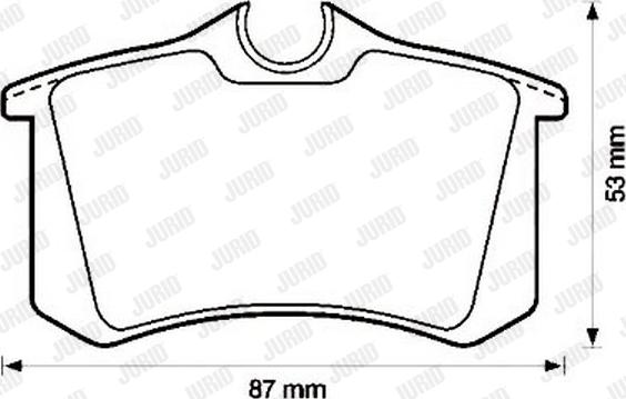 Jurid 571513J - Bremsbelagsatz, Scheibenbremse alexcarstop-ersatzteile.com