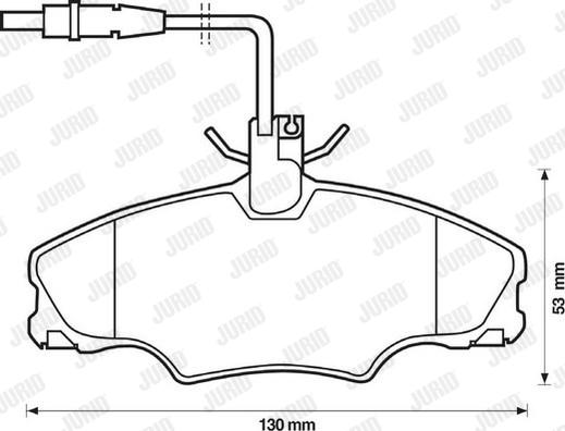 Jurid 571897D - Bremsbelagsatz, Scheibenbremse alexcarstop-ersatzteile.com