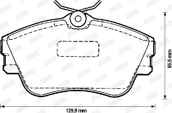 Jurid 571847D - Bremsbelagsatz, Scheibenbremse alexcarstop-ersatzteile.com