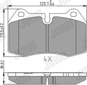 Jurid 571852J - Bremsbelagsatz, Scheibenbremse alexcarstop-ersatzteile.com