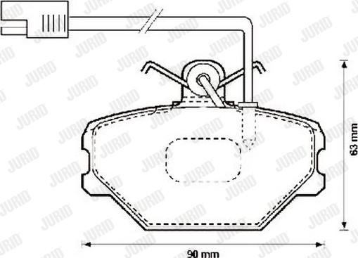 Jurid 571869J - Bremsbelagsatz, Scheibenbremse alexcarstop-ersatzteile.com