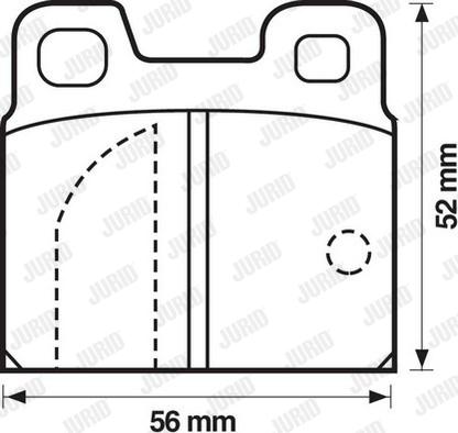 Jurid 571804J - Bremsbelagsatz, Scheibenbremse alexcarstop-ersatzteile.com