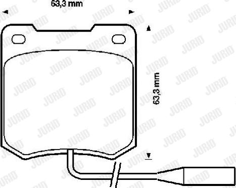 Jurid 571817J - Bremsbelagsatz, Scheibenbremse alexcarstop-ersatzteile.com