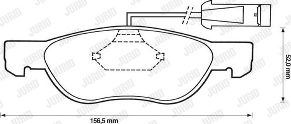 Jurid 571883D - Bremsbelagsatz, Scheibenbremse alexcarstop-ersatzteile.com