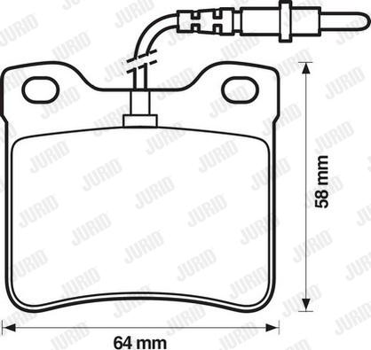 Jurid 571398D - Bremsbelagsatz, Scheibenbremse alexcarstop-ersatzteile.com