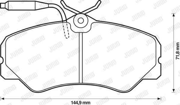 Jurid 571393J - Bremsbelagsatz, Scheibenbremse alexcarstop-ersatzteile.com