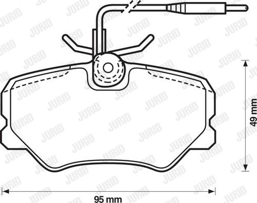 Jurid 571359D - Bremsbelagsatz, Scheibenbremse alexcarstop-ersatzteile.com