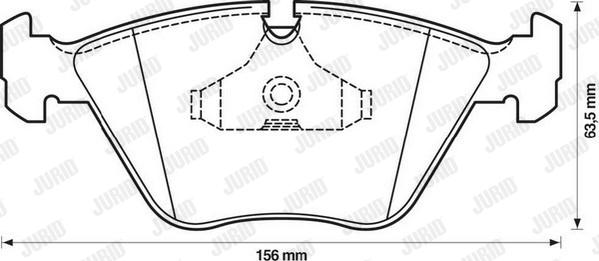 Jurid 571355D - Bremsbelagsatz, Scheibenbremse alexcarstop-ersatzteile.com