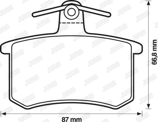 Jurid 571350J - Bremsbelagsatz, Scheibenbremse alexcarstop-ersatzteile.com