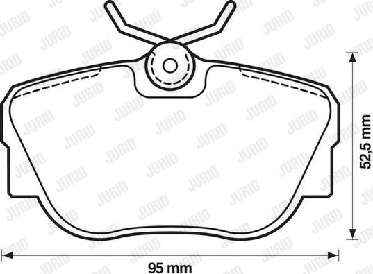 Jurid 571352D - Bremsbelagsatz, Scheibenbremse alexcarstop-ersatzteile.com