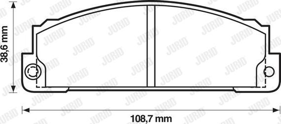 Jurid 571362D - Bremsbelagsatz, Scheibenbremse alexcarstop-ersatzteile.com