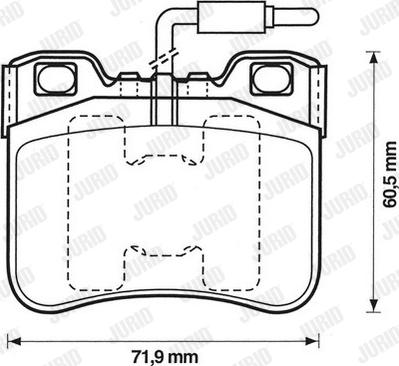 Jurid 571367D - Bremsbelagsatz, Scheibenbremse alexcarstop-ersatzteile.com