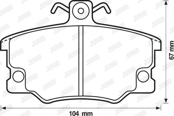 Jurid 571309D - Bremsbelagsatz, Scheibenbremse alexcarstop-ersatzteile.com