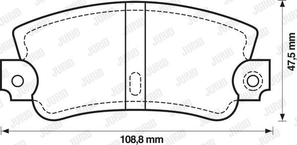 Jurid 571301J - Bremsbelagsatz, Scheibenbremse alexcarstop-ersatzteile.com