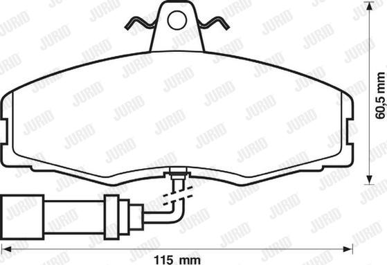 Jurid 571308J - Bremsbelagsatz, Scheibenbremse alexcarstop-ersatzteile.com