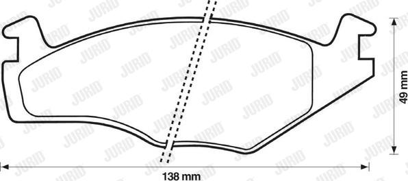 Jurid 571316D - Bremsbelagsatz, Scheibenbremse alexcarstop-ersatzteile.com