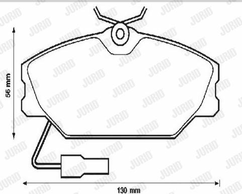 Jurid 571313J - Bremsbelagsatz, Scheibenbremse alexcarstop-ersatzteile.com