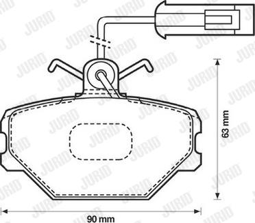 Jurid 571330D - Bremsbelagsatz, Scheibenbremse alexcarstop-ersatzteile.com