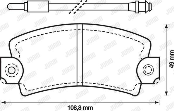 Jurid 571337D - Bremsbelagsatz, Scheibenbremse alexcarstop-ersatzteile.com