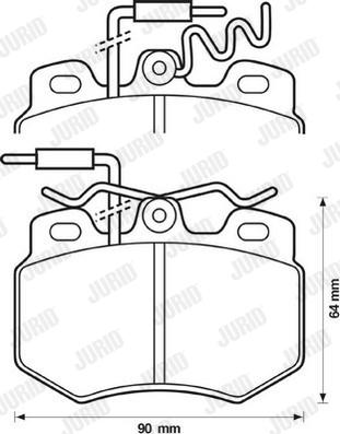 Jurid 571320D - Bremsbelagsatz, Scheibenbremse alexcarstop-ersatzteile.com