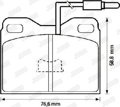 Jurid 571322J - Bremsbelagsatz, Scheibenbremse alexcarstop-ersatzteile.com