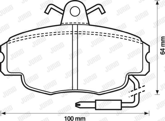 Jurid 571327J - Bremsbelagsatz, Scheibenbremse alexcarstop-ersatzteile.com