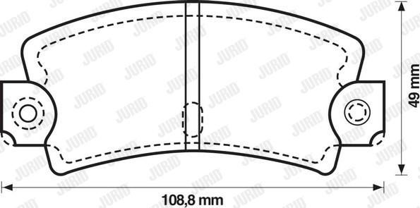 Jurid 571243J - Bremsbelagsatz, Scheibenbremse alexcarstop-ersatzteile.com