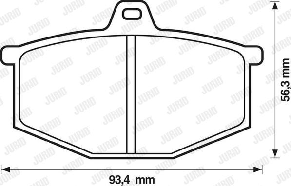 Jurid 571251D - Bremsbelagsatz, Scheibenbremse alexcarstop-ersatzteile.com