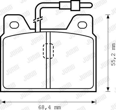 Jurid 571218D - Bremsbelagsatz, Scheibenbremse alexcarstop-ersatzteile.com