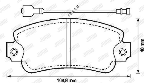 Jurid 571285J - Bremsbelagsatz, Scheibenbremse alexcarstop-ersatzteile.com