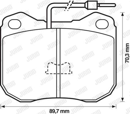 Jurid 571228D - Bremsbelagsatz, Scheibenbremse alexcarstop-ersatzteile.com