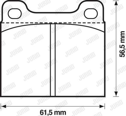 Jurid 571279D - Bremsbelagsatz, Scheibenbremse alexcarstop-ersatzteile.com