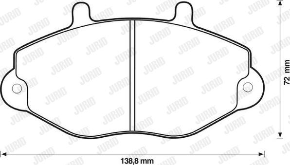 Jurid 571746D - Bremsbelagsatz, Scheibenbremse alexcarstop-ersatzteile.com