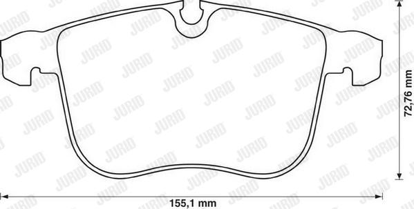 Jurid 573090J - Bremsbelagsatz, Scheibenbremse alexcarstop-ersatzteile.com